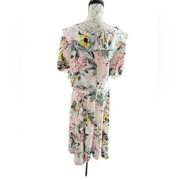 DN Design Floral Dress Pink Yellow Green Size 22W NWT - Picture 11 of 11